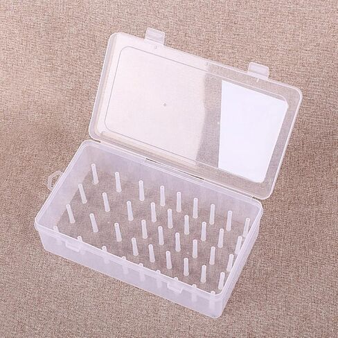 Sewing Thread Box Thread Organizer Transparent Sewing Storage Box 42 Sewing Bobbins Embroidery Thread Sorting Holder in Saudi Arabia