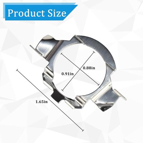 4PCS H7 Led Headlight Bulb Adapter, Vehicle Led Headlamp Retainer, Automotive Headlight Bulb Base Holder Adapter Socket, Compatible with Excelle Passat Sprinter in Saudi Arabia