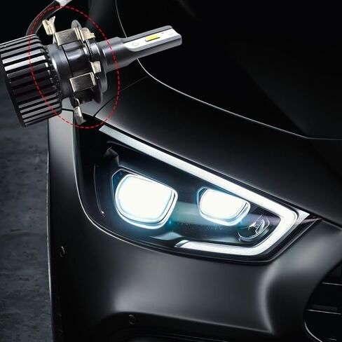 4PCS H7 Led Headlight Bulb Adapter, Vehicle Led Headlamp Retainer, Automotive Headlight Bulb Base Holder Adapter Socket, Compatible with Excelle Passat Sprinter in Saudi Arabia