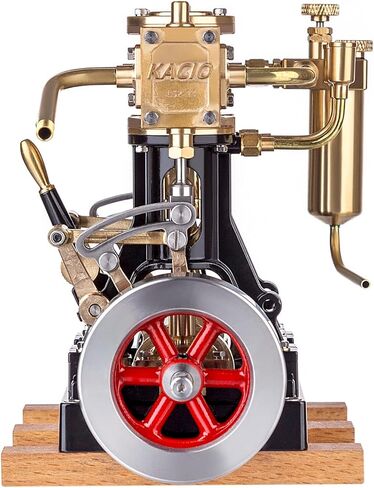 KACIO LS2-14 Twin Cylinder Reciprocating Steam Engine Model - Boiler Not Included - Perfect for Steam-Powered Model Ships Over 80cm in Kuwait