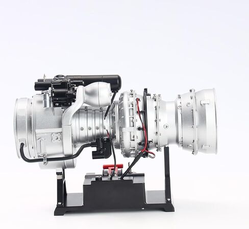 Engine Model Kit, TR900 1/4 Scale Metal Simulation Electric Military Helicopter Turboshaft Engine Model Kit, Educational Physics Experiment STEM Toys in Saudi Arabia