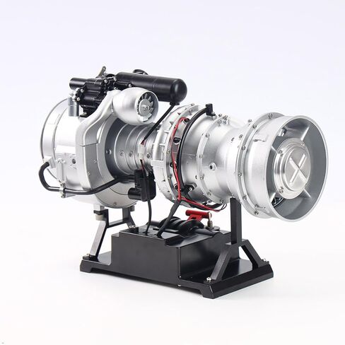 Engine Model Kit, TR900 1/4 Scale Metal Simulation Electric Military Helicopter Turboshaft Engine Model Kit, Educational Physics Experiment STEM Toys in Saudi Arabia