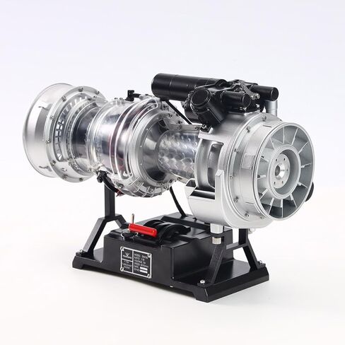 Engine Model Kit, TR900 1/4 Scale Metal Simulation Electric Military Helicopter Turboshaft Engine Model Kit, Educational Physics Experiment STEM Toys in Saudi Arabia