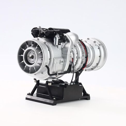Engine Model Kit, TR900 1/4 Scale Metal Simulation Electric Military Helicopter Turboshaft Engine Model Kit, Educational Physics Experiment STEM Toys in Saudi Arabia
