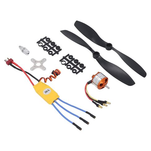 10T 1400KV Brushless Engine and ESC 30A Set for Helicopters, Easy to Install and Use in Kuwait