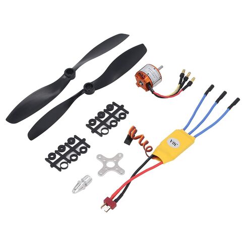 10T 1400KV Brushless Engine and ESC 30A Set for Helicopters, Easy to Install and Use in Kuwait