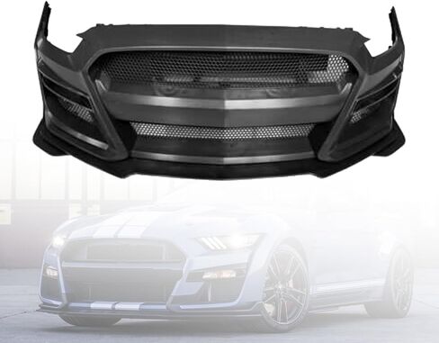 GT500 Style Front Bumper Cover Conversion Kit Compatible with 2015 2016 2017 Ford Mustang Upgrade to GT500 Style - Will not fit original GT500 in Kuwait