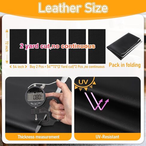 Meneng Marine Vinyl Faux Leather: Black 54"x72" Grain Upholstery Leather Fabric for Furniture Sofa Recover - Waterproof & Scratch-Resistant Vinyl Repair Material for Boat Seats Car Interior in Saudi Arabia