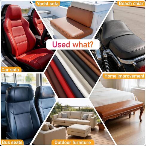 Meneng Marine Vinyl Faux Leather: Black 54"x72" Grain Upholstery Leather Fabric for Furniture Sofa Recover - Waterproof & Scratch-Resistant Vinyl Repair Material for Boat Seats Car Interior in Saudi Arabia