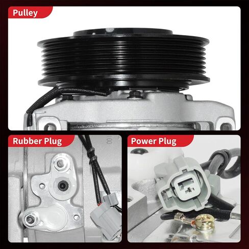ضاغط مكيف الهواء PHOBOOS مع قابض متوافق مع Honda Accord 2003-2007 L4 2.4L. تبريد سريع، ضوضاء منخفضة، سهولة التركيب، المرجع. 78389 in Kuwait