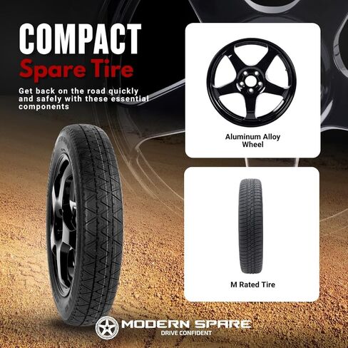 Complete Compact Spare Tire Kit w/Carrying Case - Fits 2020-2024 Tesla Model Y - Modern Spare in Saudi Arabia