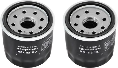 Road Passion 16097-0002 Oil Filter Compatible with 1200 Bonneville Bobber Black 2018-2019 2021 1200 Bonneville Bobber Stealth Ed. 2024 1200 Bonneville T120 Bud Ekins Special Edition 2021(2PCS) in Saudi Arabia