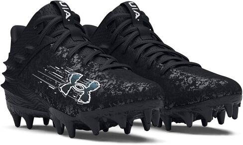 حذاء كرة القدم Under Armour Boys Blur Select MC Jr - تصميم مستوحى من Track Spike 2.5 أسود/أسود in Saudi Arabia