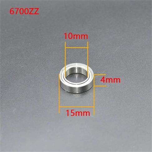 5/2 قطعة 6700ZZ 6701ZZ 6702ZZ 6703ZZ 6703ZZ 10x15X4mm ature ختم كرة أخدود عميقة تحمل (6701ZZ ، 2 قطعة) in Kuwait