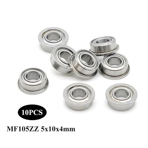 10 قطعة MF105zz الأخدود العميق شفة الكرات 5x10x4 مللي متر مزدوجة محمية MF105 Z ZZ تحمل in Kuwait