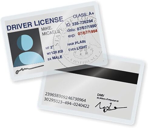 5 Mil Laminating Pouches with Rounded Corners | Driver's License Size | 2-3/8 in. x 3-5/8 in. | Glossy Finish | Premium Adhesive for High-Clarity | 2 Carriers Included | 500 Pack in Saudi Arabia
