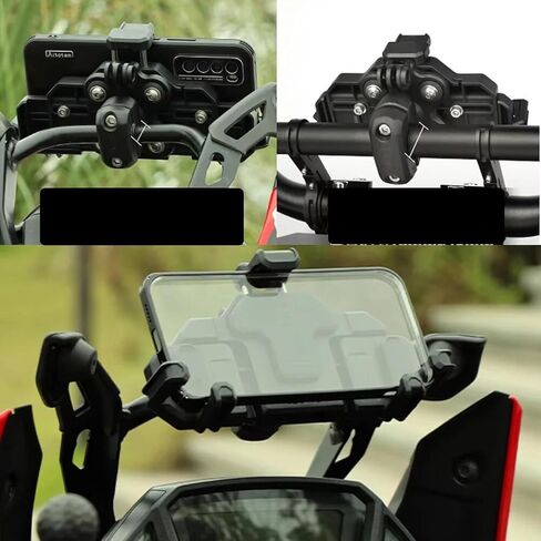 Motorcycle Phone GPS Navigator Bracket Carbon Fiber Balance Extension Handlebar Fit For Honda Goldwing 1800 GL1800 2001-2017 (Style 2) in Saudi Arabia
