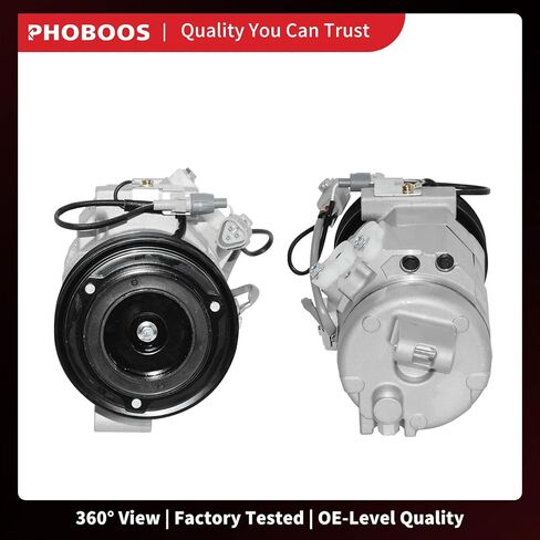 ضاغط تكييف الهواء PHOBOOS مع قابض متوافق مع Toyota Tundra 2007-2009، 4Runner 2003-2009، Sequoia 2001-2007 وLexus GX470 2003-2009، 4.7 لتر، تبريد سريع، ضوضاء منخفضة، تركيب سهل، Ref.97328 in Kuwait