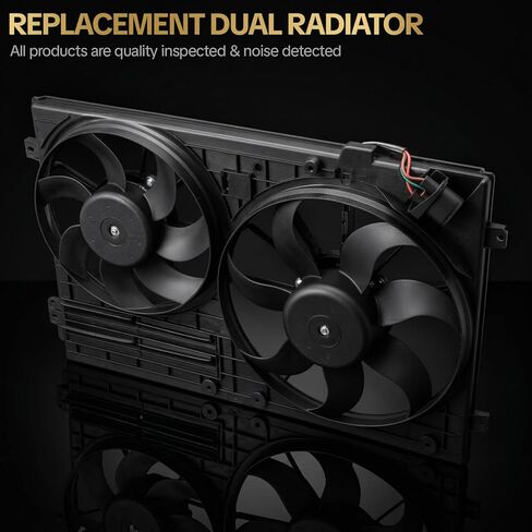 620-805 Radiator Cooling Fan Assembly for Volkswagen Bora 2.5L 2006-2010, for 2006-2010 Eos 2.0 L,for Jetta 2.0L 2006-2016, for A3 1.4L – 2.0L 2003-2010 in Saudi Arabia
