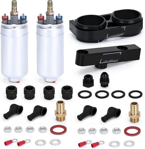 Piece Double hole fuel pump bracket with+ Two pieces 044 fuel pump OEM:0580 254 044 300LPH in Saudi Arabia