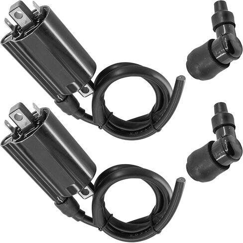 Caltric Ignition Coil with Spark Plug Boot Cap Compatible with Kawasaki Mule 4000 KAF620 2009-2023 in Kuwait