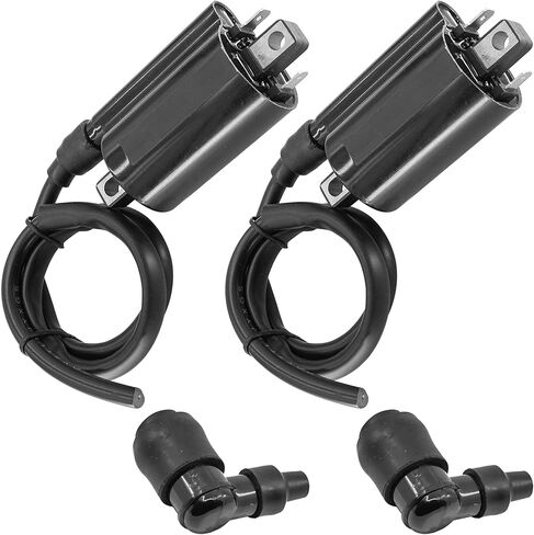Caltric Ignition Coil with Spark Plug Boot Cap Compatible with Kawasaki Mule 4000 KAF620 2009-2023 in Kuwait
