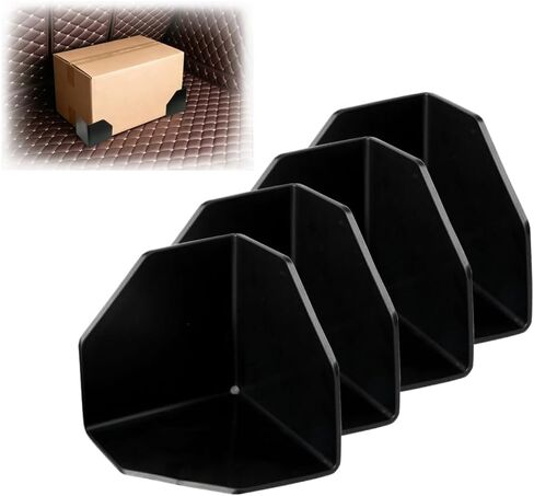 Fun&H Car Trunk Organizer Block for Leather Mat, 4 Pack Cargo Blocks for Back of SUV, Multipurpose Reusable Sticky Anti-Slip Organizer Blocks, Available to Leather Carpet in Saudi Arabia