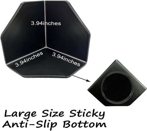 Fun&H Car Trunk Organizer Block for Leather Mat, 4 Pack Cargo Blocks for Back of SUV, Multipurpose Reusable Sticky Anti-Slip Organizer Blocks, Available to Leather Carpet in Saudi Arabia