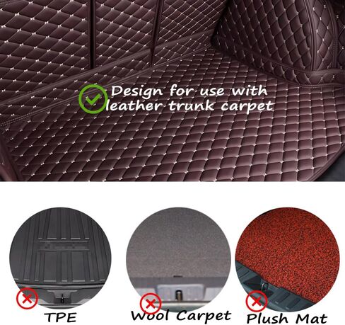 Fun&H Car Trunk Organizer Block for Leather Mat, 4 Pack Cargo Blocks for Back of SUV, Multipurpose Reusable Sticky Anti-Slip Organizer Blocks, Available to Leather Carpet in Saudi Arabia