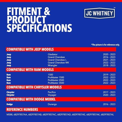 مضخة زيت المحرك JC Whitney JFBAJCWOIP00035 - متوافقة مع Ram 1500 2019-2023، ProMaster 1500 2022-2023، Jeep Grand Cherokee 2016-2023، Wrangler 2018-2023، Dodge Durango 2016-2023 - 3.6L in Kuwait