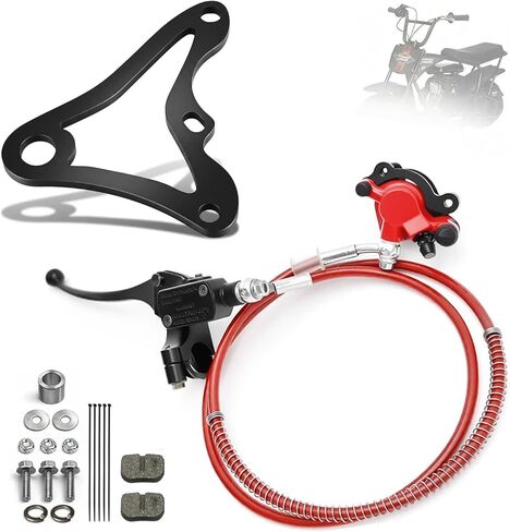 Mini Bike Hydraulic Brake Caliper Bracket kit for Coleman B100 FRP GMB100 Mega Moto MMB80 80cc,For Coleman RB100 RT100 Mini Bike in Saudi Arabia