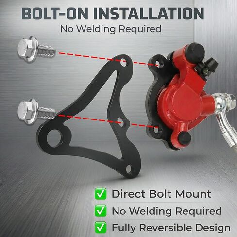 Mini Bike Hydraulic Brake Caliper Bracket kit for Coleman B100 FRP GMB100 Mega Moto MMB80 80cc,For Coleman RB100 RT100 Mini Bike in Saudi Arabia