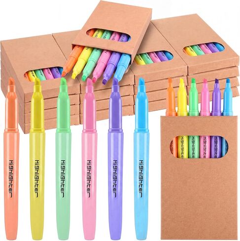 180 Pcs Bulk Highlighters with 30 Boxes Mini No Bleed Pack of Skinny Bible Highlighter Church Gifts Bulk Fluorescent Pen (Colorful) in Saudi Arabia