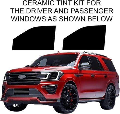 Factor Precut Ceramic Window Tint for Ford Expedition 2025-2026 to Block Over 99% Harmful UV Rays 2mil Thick Shop Grade Use Superior Heat Rejection, Professional Finish (35% All) in Kuwait