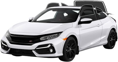 طبقة تظليل نافذة مسبقة القطع من AUTOTEK لسيارة Honda Civic Coupe 2016-2020 نافذة الصف الأمامي 35% VLT 2Ply مضادة للكسر، كتلة للأشعة فوق البنفسجية، حماية الخصوصية، سهلة التركيب، لا حاجة للتشذيب، تقليل الحرارة والوهج in Kuwait