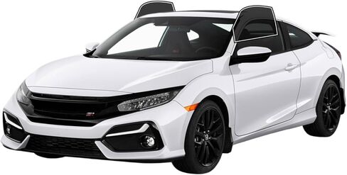طبقة تظليل نافذة مسبقة القطع من AUTOTEK لسيارة Honda Civic Coupe 2016-2020 نافذة الصف الأمامي 35% VLT 2Ply مضادة للكسر، كتلة للأشعة فوق البنفسجية، حماية الخصوصية، سهلة التركيب، لا حاجة للتشذيب، تقليل الحرارة والوهج in Kuwait