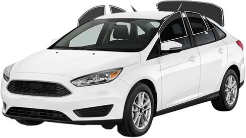 طبقة تظليل نافذة مسبقة القطع من AUTOTEK لسيارة Ford Focus Sedan 2012-2018 من جميع الجوانب + الزجاج الأمامي الخلفي 5% VLT 2Ply مضاد للكسر، كتلة للأشعة فوق البنفسجية، حماية الخصوصية، سهل التركيب، لا حاجة للتشذيب، تقليل الحرارة والوهج in Kuwait