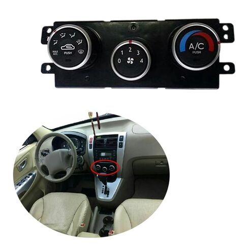 مفتاح Air Con 97250-0L001 97250-2EXXX متوافق مع Hyundai for Tucson Manual 2005-2006 مجموعة وحدة التحكم في لوحة تكييف السيارة in Kuwait