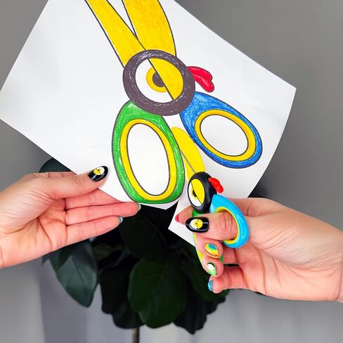 Handy Famm Craft Scissors for Boys & Girls – Child Safe Blunt Tip Scissors with Soft Grip Handles - Toddler Safety Scissors for Crafting School DIY Projects - Snippy Toucan in Saudi Arabia