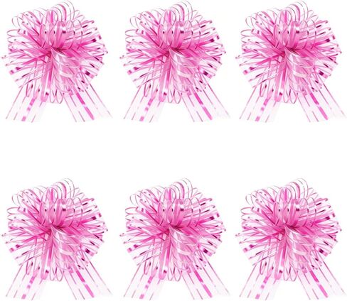 6 Pack 6 Inch Purple Pull Bows for Gift Wrapping, Gift Wrapping Ribbon Gift Bows Perfect for Party Decorations and Gift Baskets in Kuwait