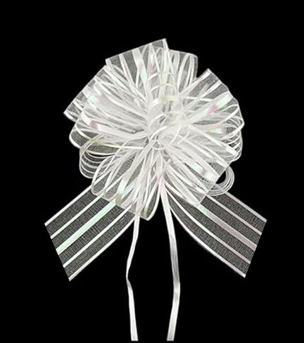 8 Pcs 6 Inches Large Pull Bows, Bow for Gift Wrapping,Gift Bows for Presents (White) in Saudi Arabia