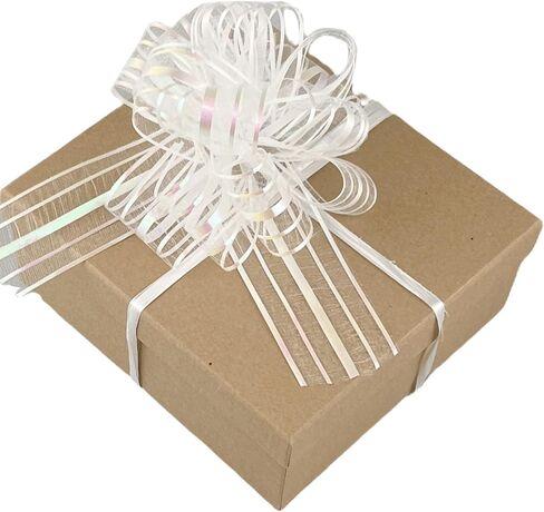 8 Pcs 6 Inches Large Pull Bows, Bow for Gift Wrapping,Gift Bows for Presents (White) in Saudi Arabia