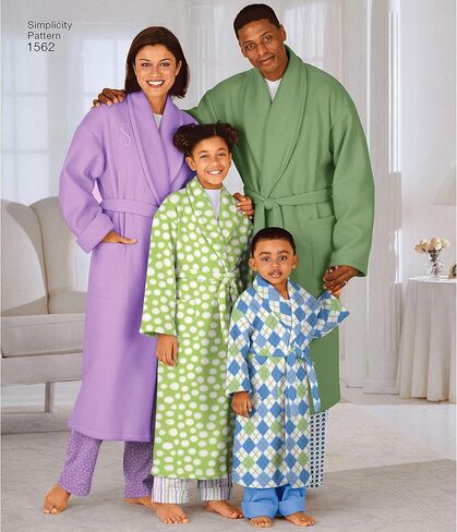 نمط الخياطة البسيطة R10400 / 1562 - رداء وحزام للأطفال والمراهقين والكبار، الحجم: A (XS - L/XS - XL) in Kuwait
