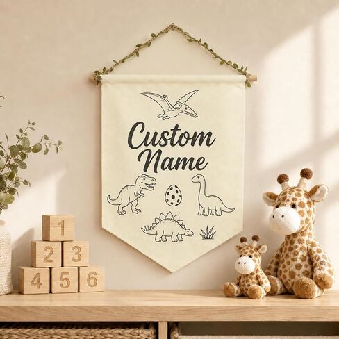 10 Pcs Beige Blank Canvas Banner Set - Premium Cloth Banner & Wall Banner Pennant Flags with Wooden Dowels & Burlap Leaf Ribbon Twine & White Cotton String - DIY Banner & Fabric Sign for Badges, Patches & Decor in Saudi Arabia