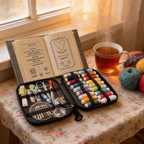 كتاب غرز التطريز، مجموعة تطريز مكونة من 86 قطعة، مجموعة تعلم التطريز مع مجموعة أدوات كاملة وتعليمات تعليمية للمبتدئين البالغين in Kuwait