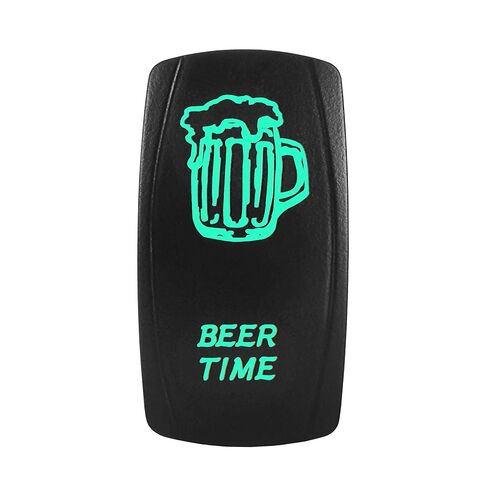 Laser Rocker Switch - Beer TIME- Universal On/Off - 12 Volt (Blue) in Saudi Arabia