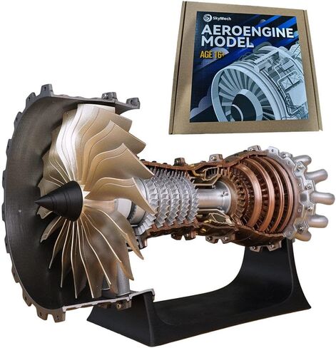 Turbojet Engine Model, Trent 900 Functional DIY Assembly Mechanical Science Instrument Desktop Ornament (150+PCS) in Saudi Arabia
