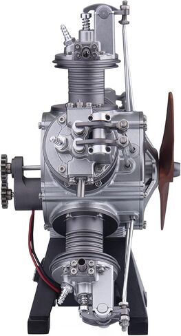DIY Metal Engine Model That Working, 1:6 Five-Cylinder Radial Aircraft Engine Simulation Electric Model DIY Assembly Kit Science Education Educational Toys in Saudi Arabia