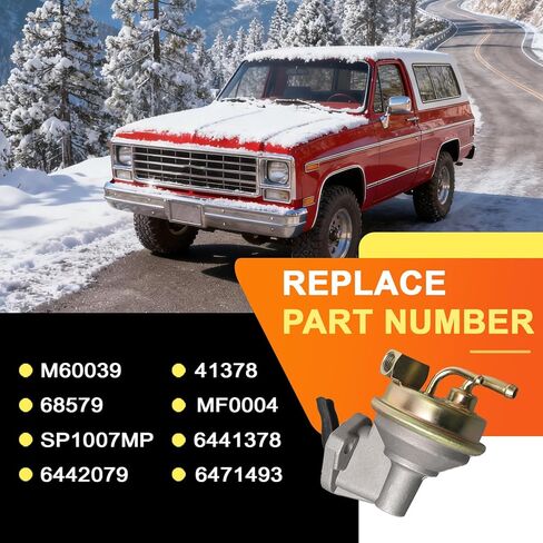 M60039 Mechanical Fuel Pump Automotive Replacement Compatible with Chevrolet, GMC Models in Saudi Arabia