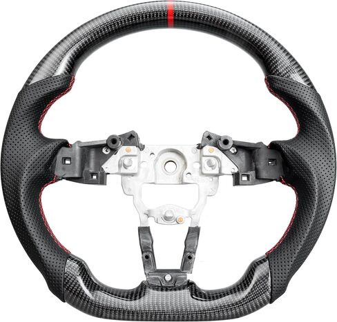 Carbon Fiber Steering Wheel for Mazda MX-5 Miata ND 2015-2025 D-Shaped Flat Bottom Nappa Perforated Leather Grip Steering Wheel in Saudi Arabia